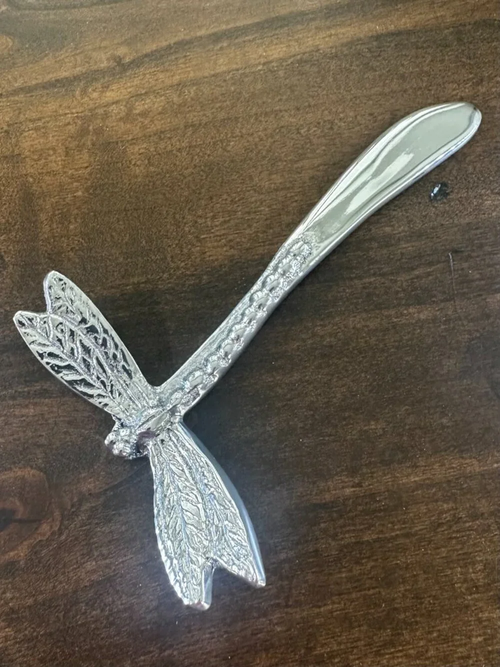 Beatriz Ball Dragonfly Spreading Knife-Silver Entertaining Serveware w/Felt Bag